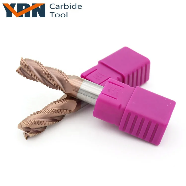 Метрические/дюймовые карбидные торцевые фрезы YRN, шероховатые торцевые фрезы с 4 канавками