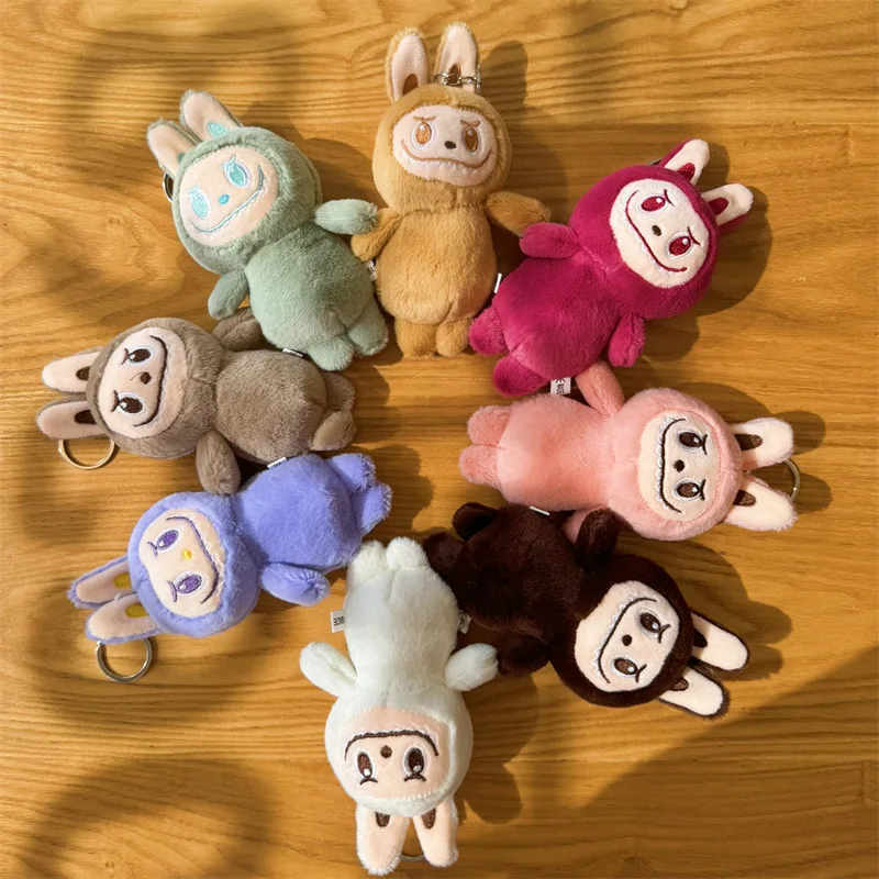 labubu ウサギのぬいぐるみ2体セット Labubu うさぎバニーセット - クリーム色のウサギコスチューム