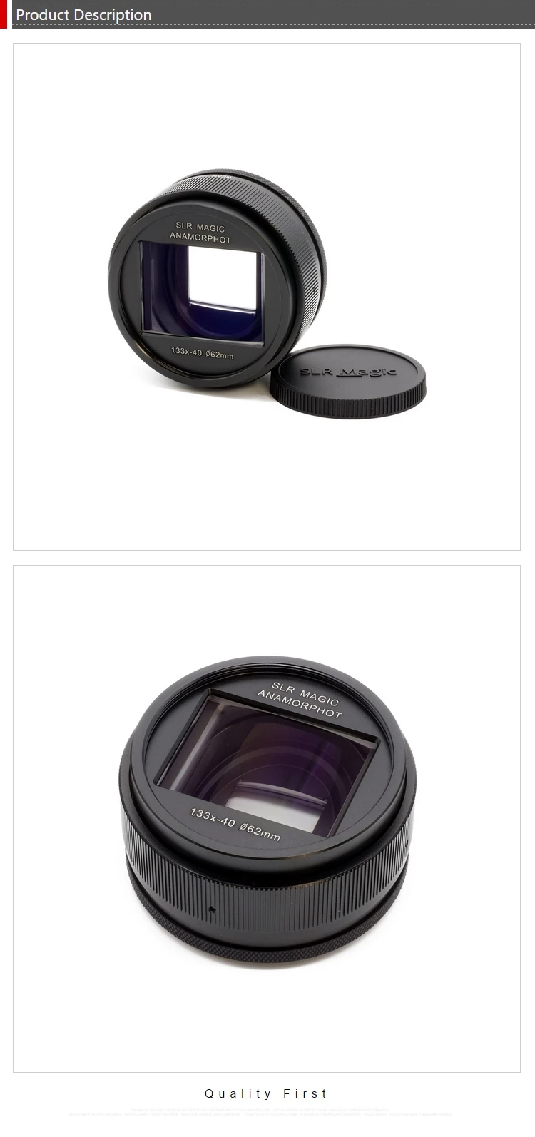 SLR Magic Anamorphic 1,33x - 40 (compact) Lens Adapters| Alibaba.com