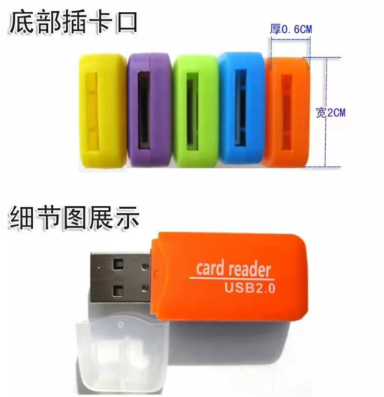 Лидер продаж, многофункциональный считыватель карт памяти USB 2,0, высокоскоростной адаптер для кардридера M2 SD DV TF