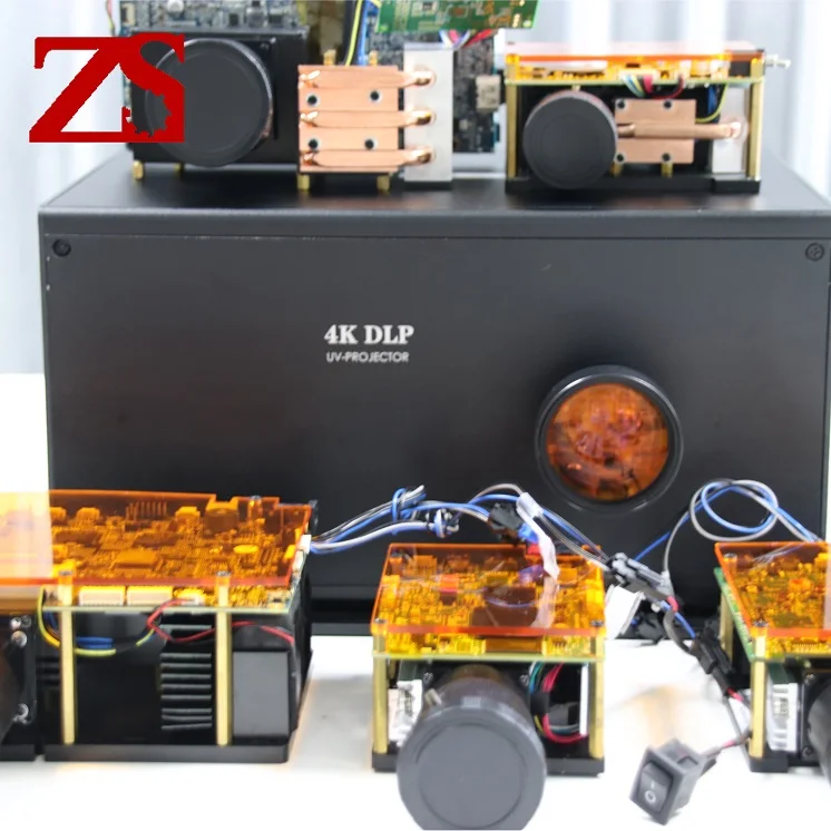 ZS HD 385nm 405nm 4K DLP UVライトエンジンプロジェクターdlpUV