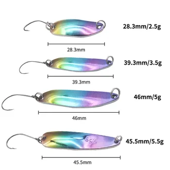 25g Pure Copper Spoon Type Bass Horse Mouth Sequins 35g Micro-bait 5g Luya Single Hook Stream Bait – Metal Jig – view 4