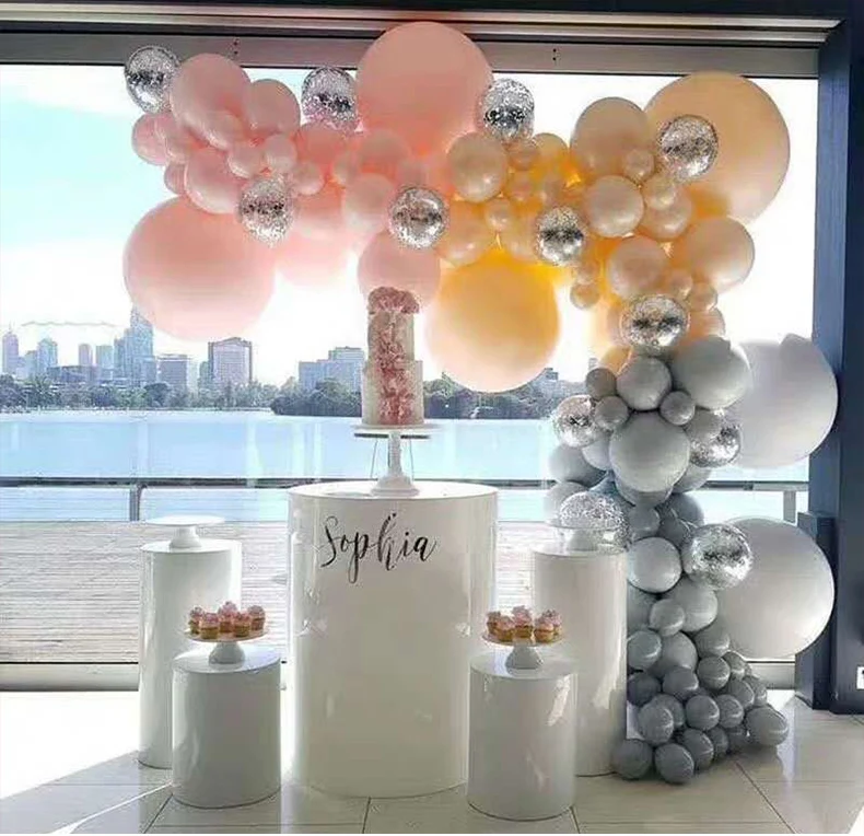 Cylinders Pedestal Decor Stand Round Pillars Plinth Column Cake Dessert