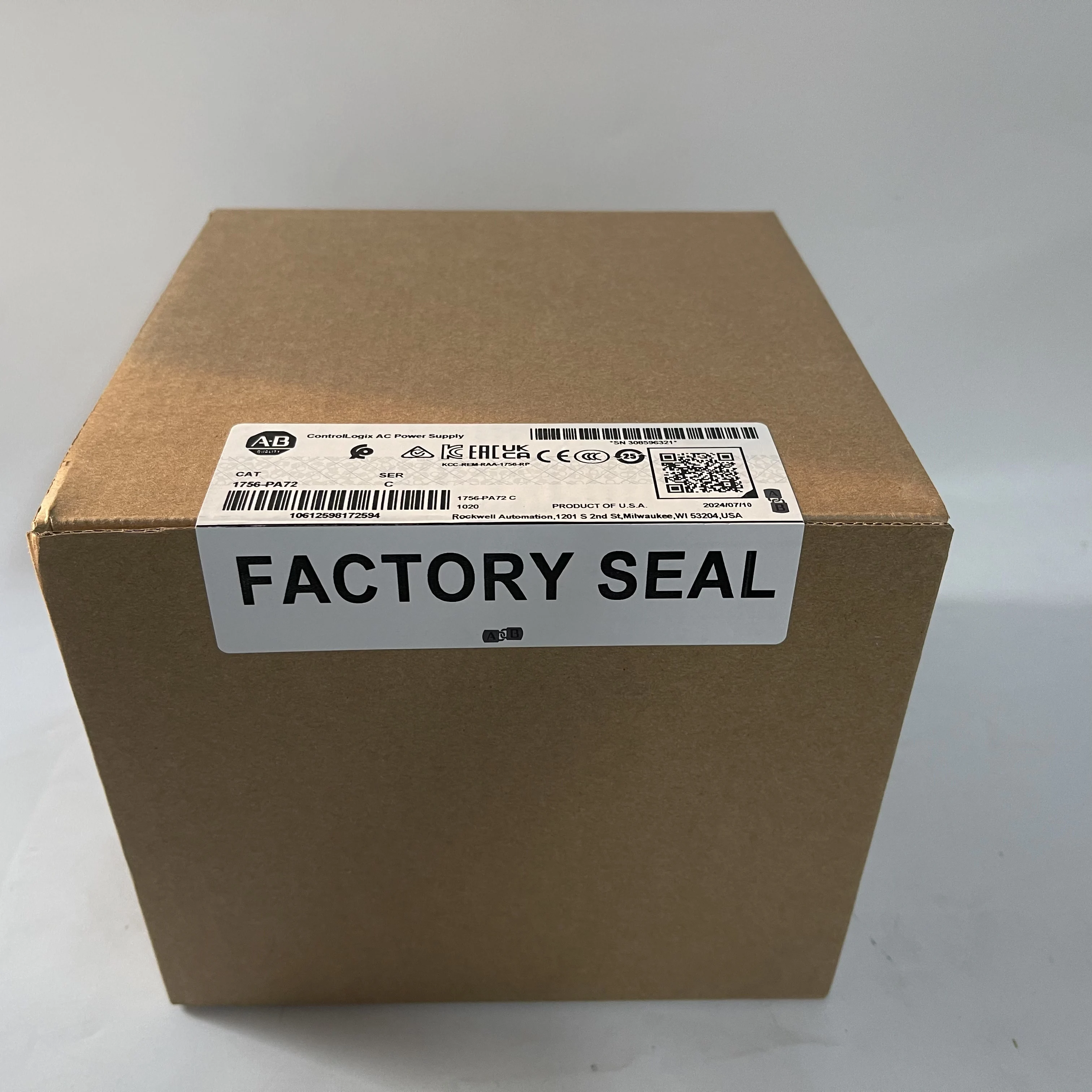 Allen-Bradley ControlLogix AC Power Supply 1756-PA72