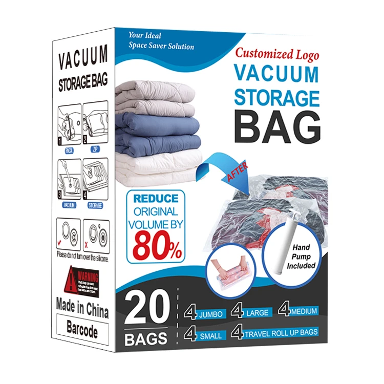 Extra Large Xxl Jumbo Pack Of 12 Vacuum Storage Bags Tripple Turbo