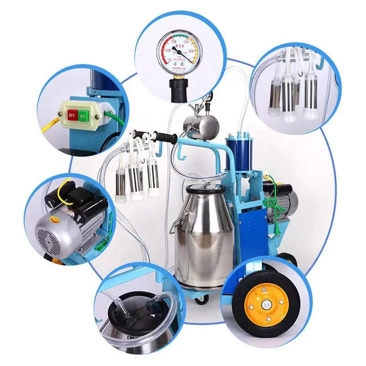 New Mechanical Cow Milking Machine with Pump and Motor for Milking Rooms in Turkey