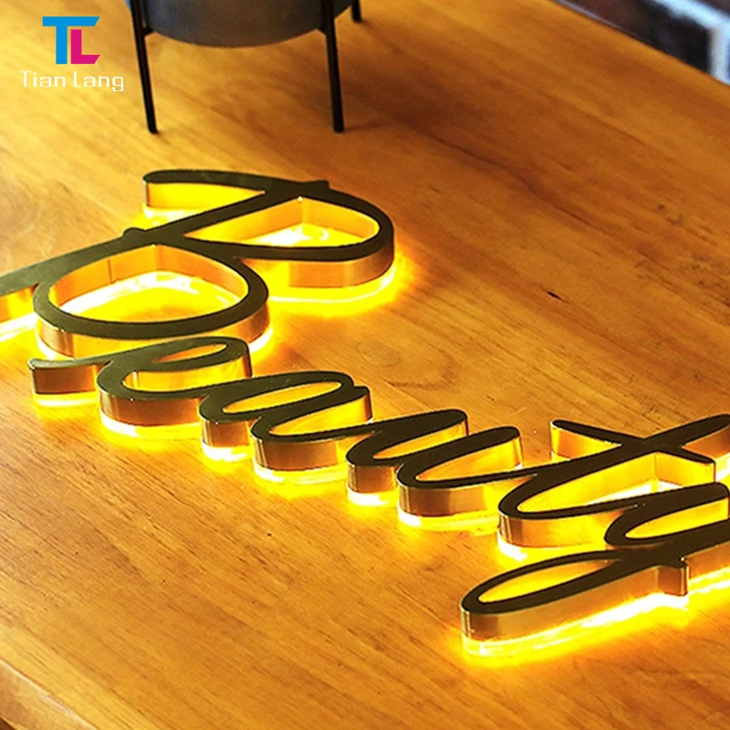 מוצרי חסין באיכות למכירה בהמותנה אותיות מאירות אקרילิก אות סימן ערוץ עבור לוח סימן LED חיצוני לוח סימן מתכת