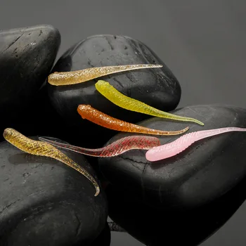 JIGGINGSOUL-SL087-4cm0.34g 20pcs/Bag Soft Bait Soft Lure PVC Material Root Soft Worm Lure Soft Fishing Lure – Soft Lure – view 4