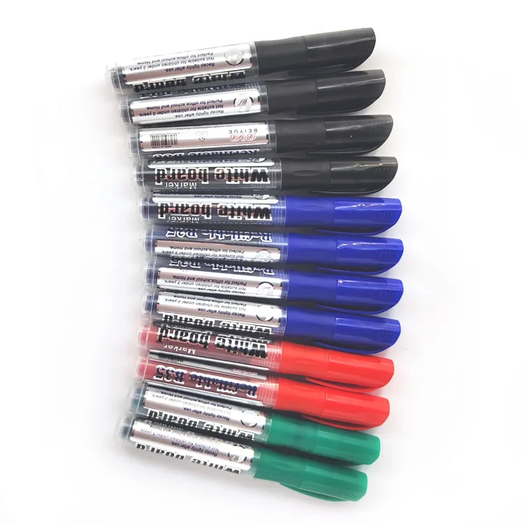 12PCS Whiteboard Pens Markers With 2PCS Magnetic Erasers, 12 - View #3