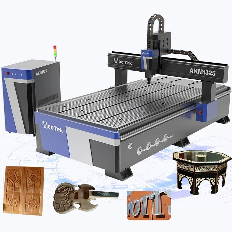 Acctek 3d Engraving Cnc Machine AKM1325 Aluminium Carving Cnc Router