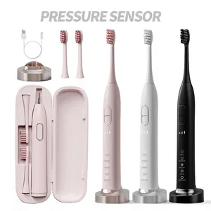 PRESSURE SENSOR 48000 Strokes Travel case Travel Electric Toothbrush Slim Electric Toothbrush Sonic Toothbrush