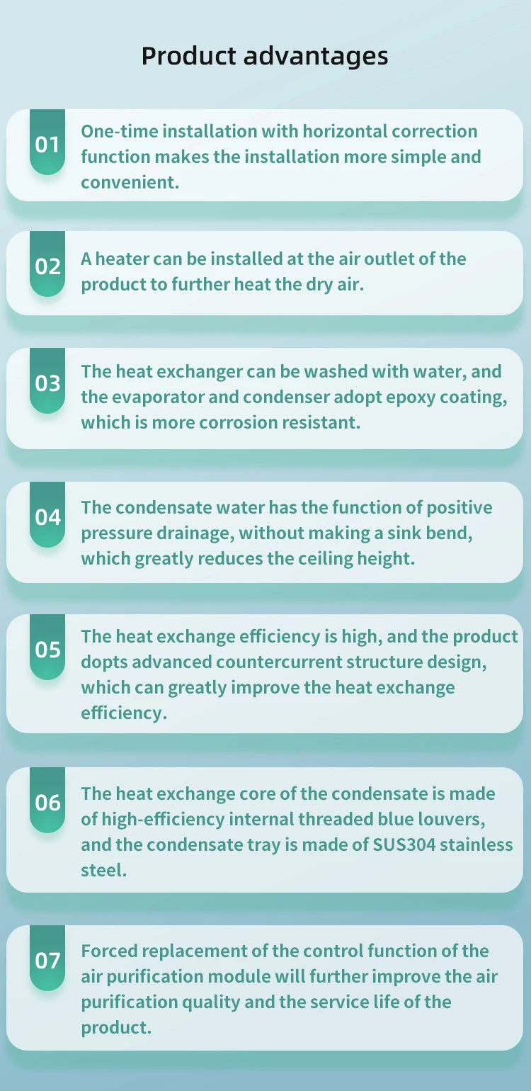 Ducted Whole House Dehumidifier, 250L/D, 380, 2500-2900 - detail 20