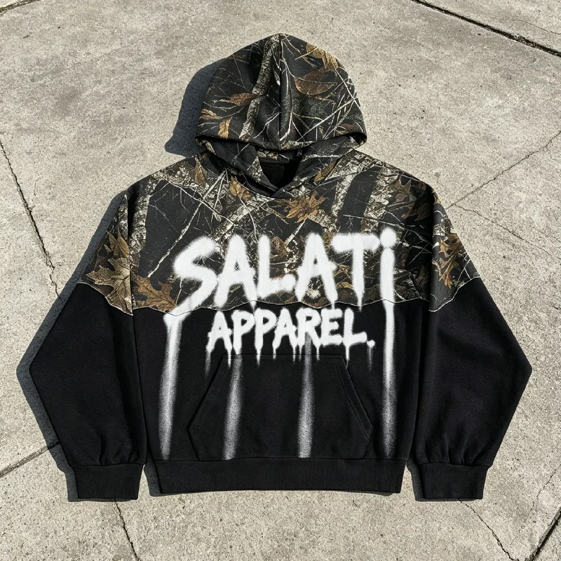Men's Winter 100% Cotton Sweat Shirt Embroidered Cherry Blossom Zip - up Hoodie Streetwear Jacket OEM ODM Available gallery 6