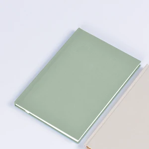 Custom Colored A5 Daily Writing Notebook Personal Reflection Creative Growth Journal with Fabric Leather Cover Printed Style