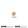 Cuentas de oro - Cuentas de 3.3mm