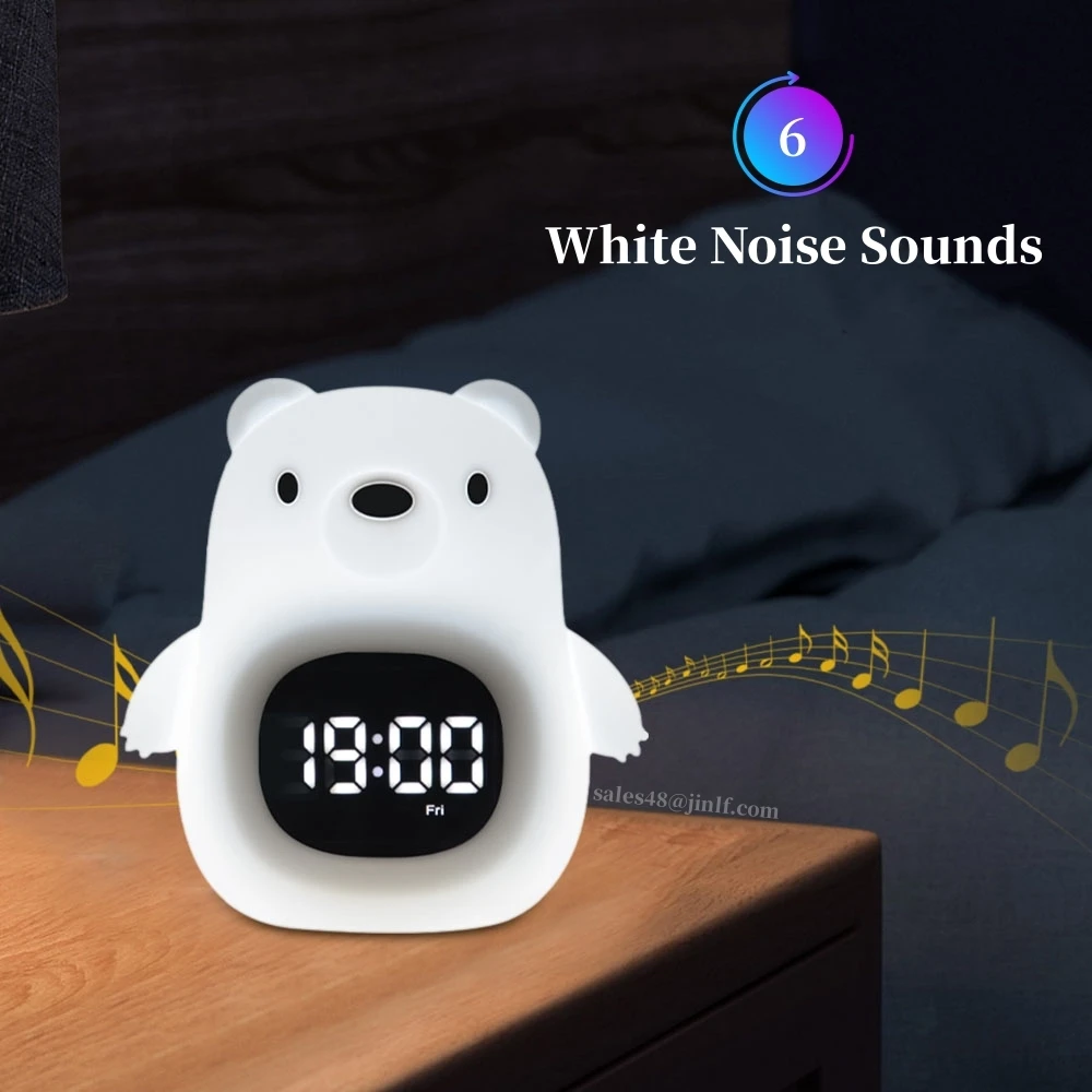 Small Cute Table Desk Digital Clock Day Date Display Travel Alarm Clock