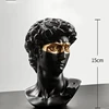David 15 cm-oro nero