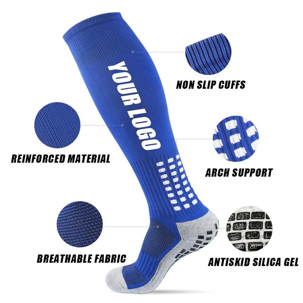 Socks Uron Custom Football Socks Custom logo Anti slip Football Grip Socks From China