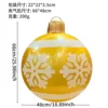 Yellow snowflakes - Christmas balls