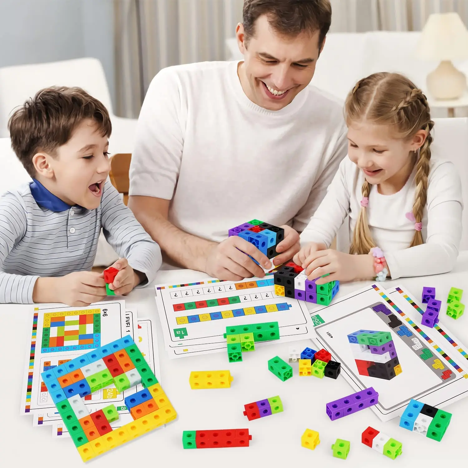 Manipulateurs Mathématiques Blocs de Comptage Numérique - Matériel Pédagogique de Calcul pour | Fournitures D'Enseignement Préscolaire pour Éducation Précoce Manipulateurs Mathématiques Blocs de Comptage Numérique - Matériel Pédagogique de Calcul pour | Fournitures D'Enseignement Préscolaire pour Éducation Précoce