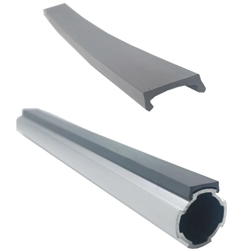 Flat Anti-wear Buckle Third Generation 1000 Series Aluminum Alloy Lean Pipeline Rod Rubber Strip Plastic Flexible Protective