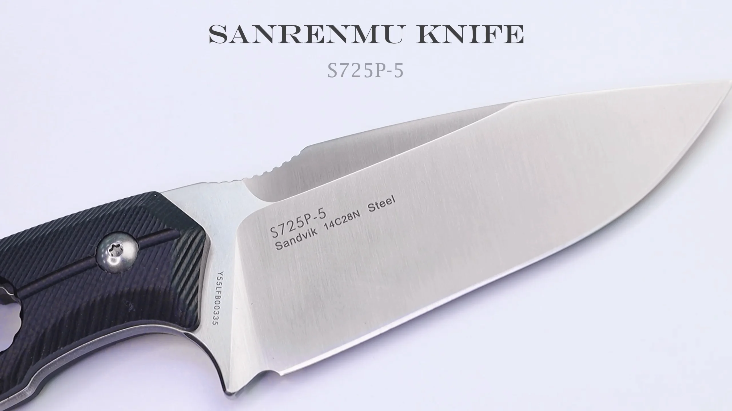 Affordable Sanrenmu S725P Hunting Knife with G10 Handle and 14C28N