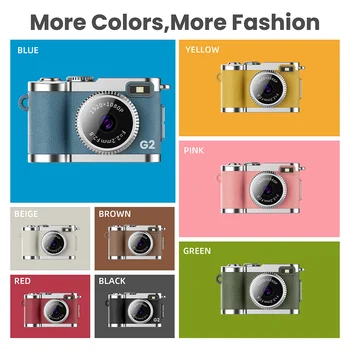 Mini Thumb Digital Camera 0.96 Inch Multiple Colors Tiny Ultra Compact CMOS 1080P 200mAh Travel Vlogging Pocket Cam G2 product image