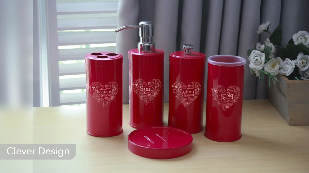 Factory Wholesales Metal Stainless Steel Bathroom Accessory Sets Lotion