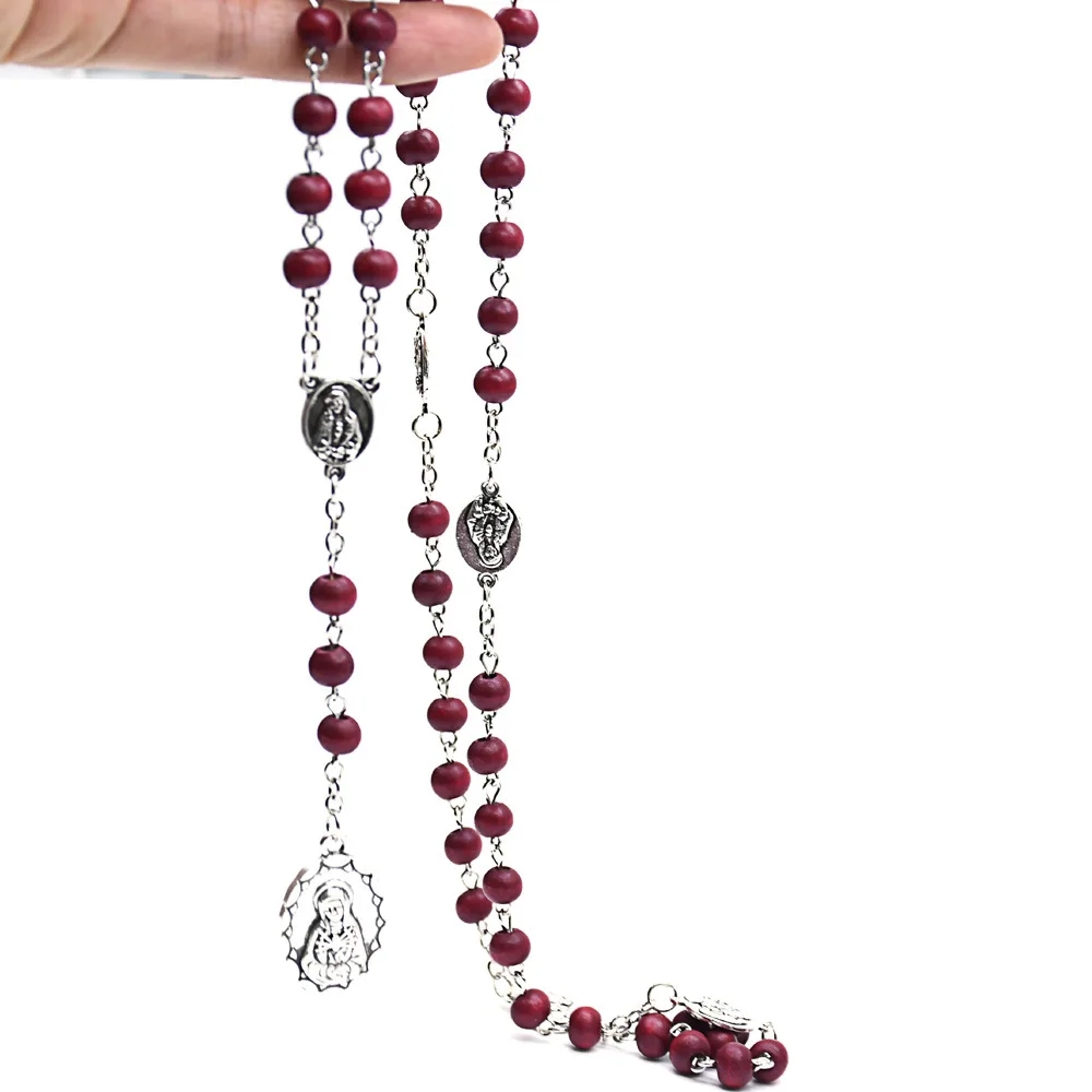 6mm Seven Sorrows Of Mary Rosary Rosaries Necklace Catholic Prayer