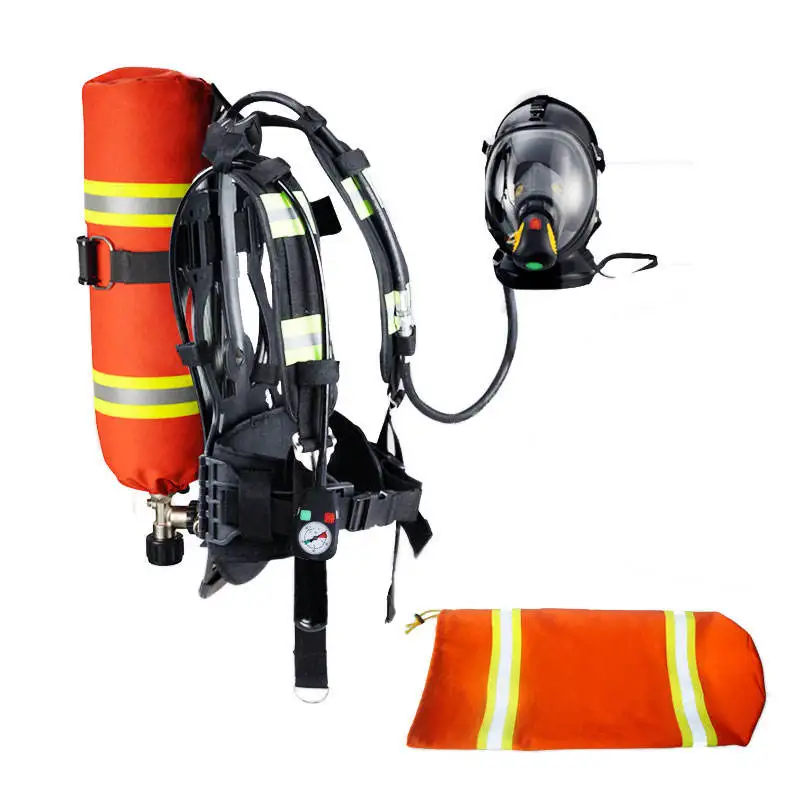 Fire Fighting Breathing Apparatus Scba Set 6.8l Carbon Fiber Cylinder ...