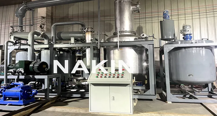 New JZC Series 1 Ton Per Day Vacuum Waste Engine Oil Distillation Refined Black Oil