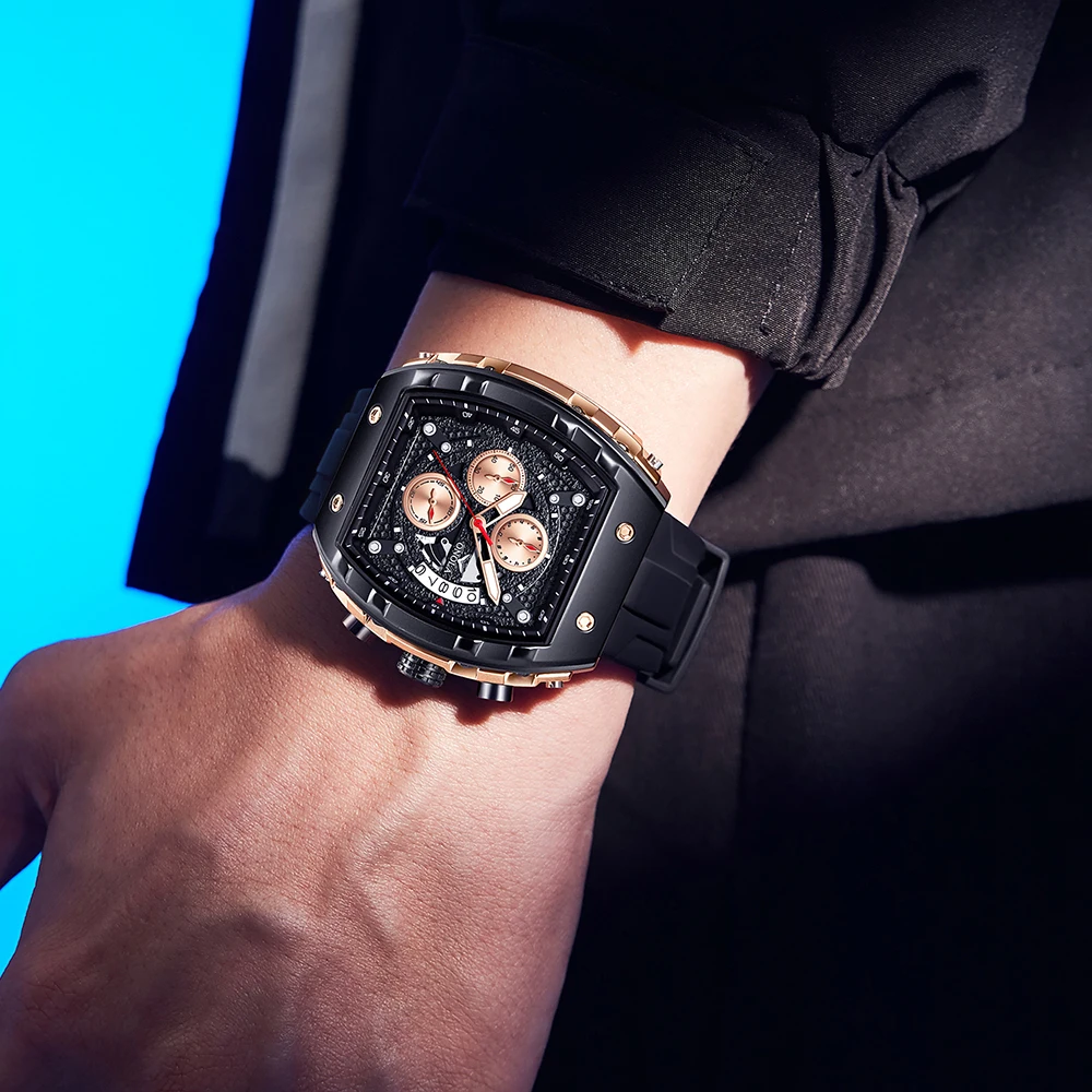 ONOLA 6853 Luxury Men's Quartz Chronograph Watch - Waterproof