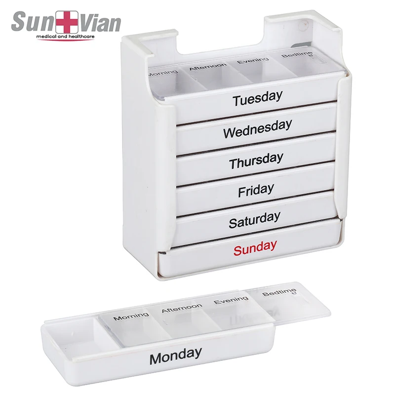 Plastic Pill Box With 28 Compartments