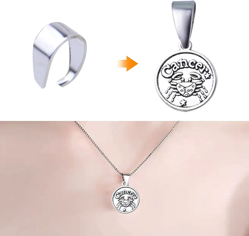 GARIOUANS 50 Pezzi Chiusure Per Ciondoli In Resistente Clip Pinza - Foto 6