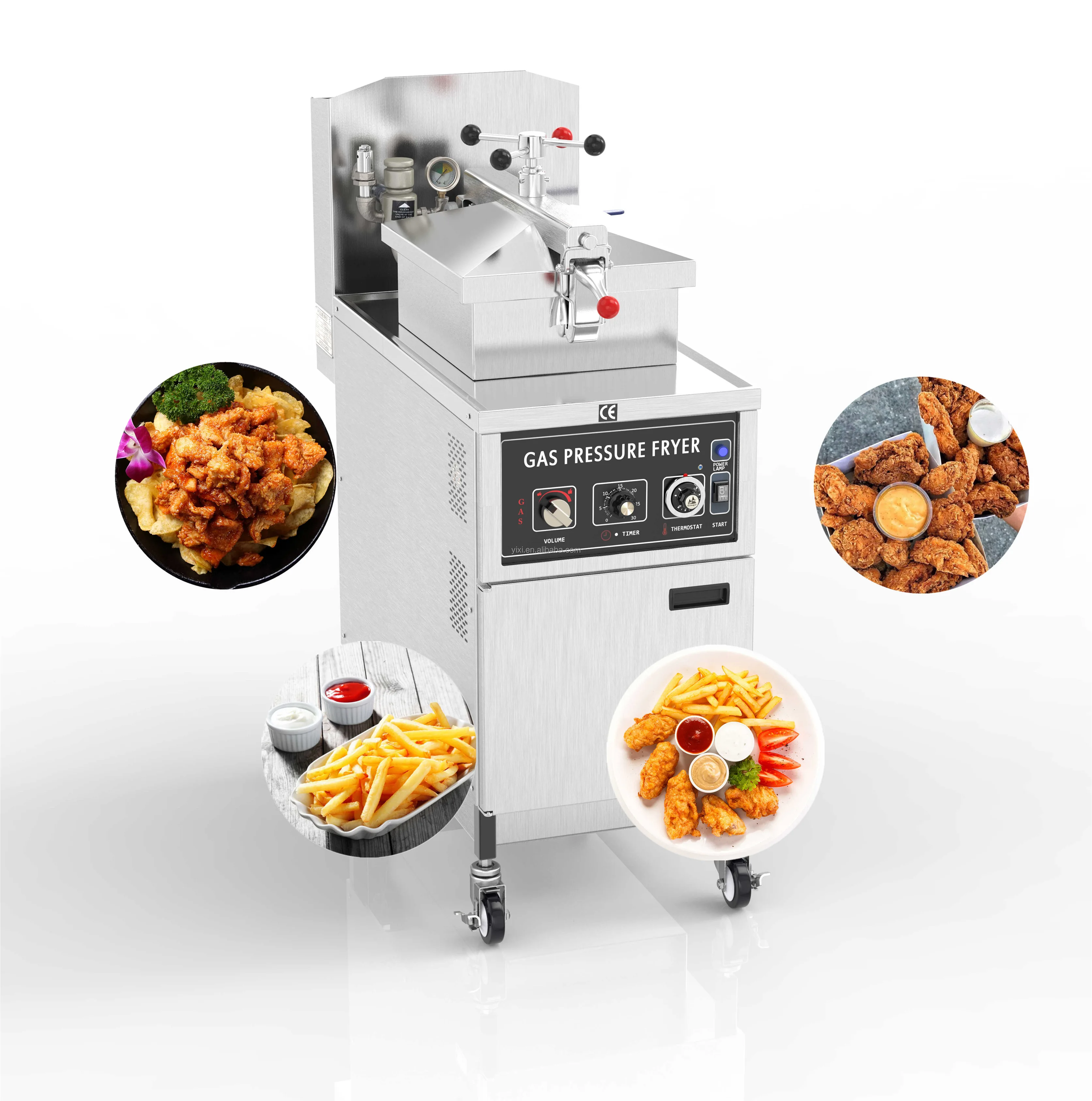 Cnix Mdxz-25ガス圧力フライヤー商用チキンブロスターフライヤー機ガス