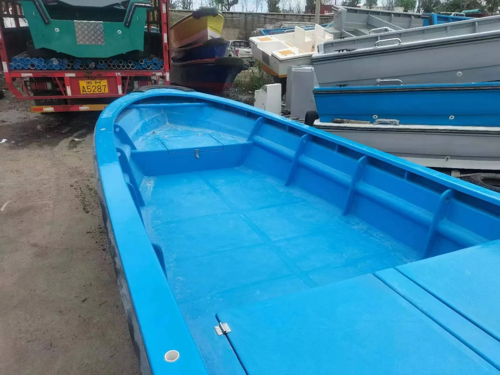 Sea Fishing Boat Panga Awning Outboard Engine 60hp Console Self