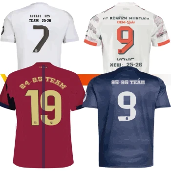 25/26 Season High Quality Thai Version Club Football Jersey Comfortable Breathable Polyester Customizable Team for Football Wear