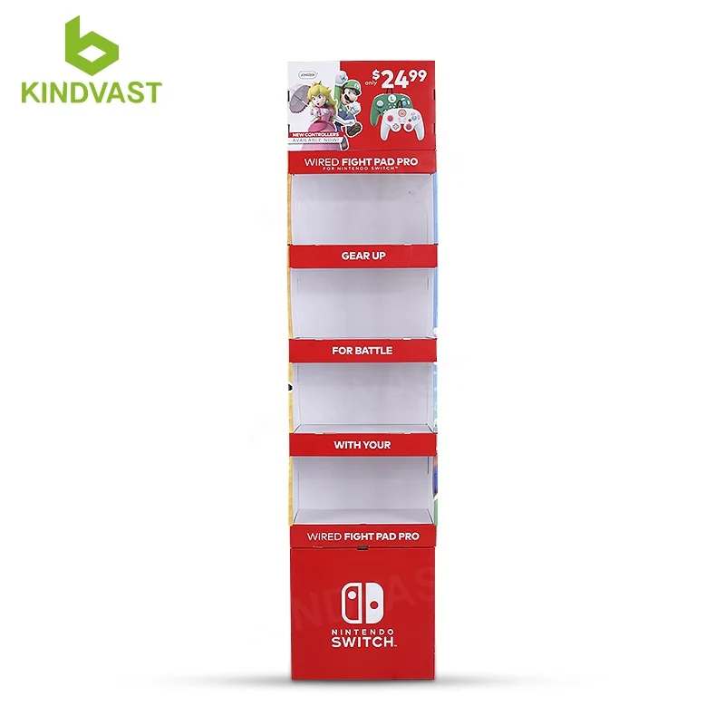 Cardboard Product Display for Video Game Display Stand Game Display Rack