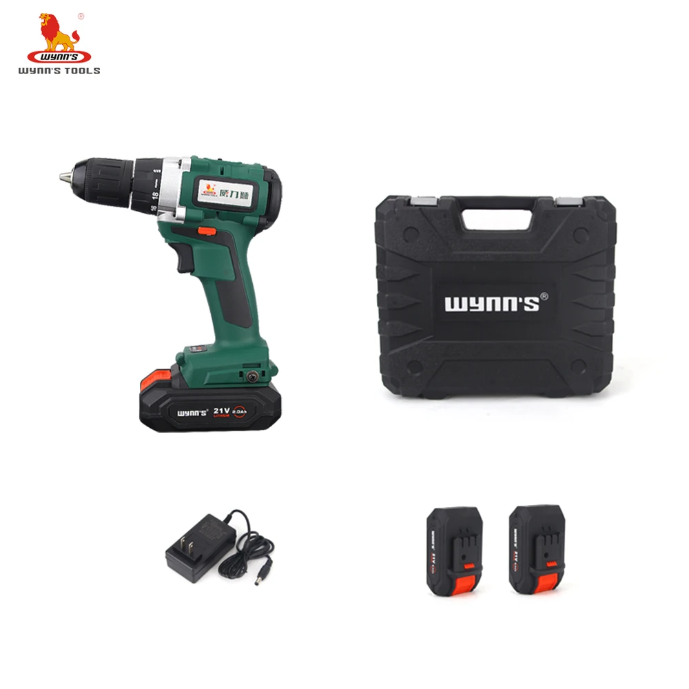 Wynns 21V Rechargeable Screwdriver Lithium Ion Cordless Drill Electric Drill Power Tools