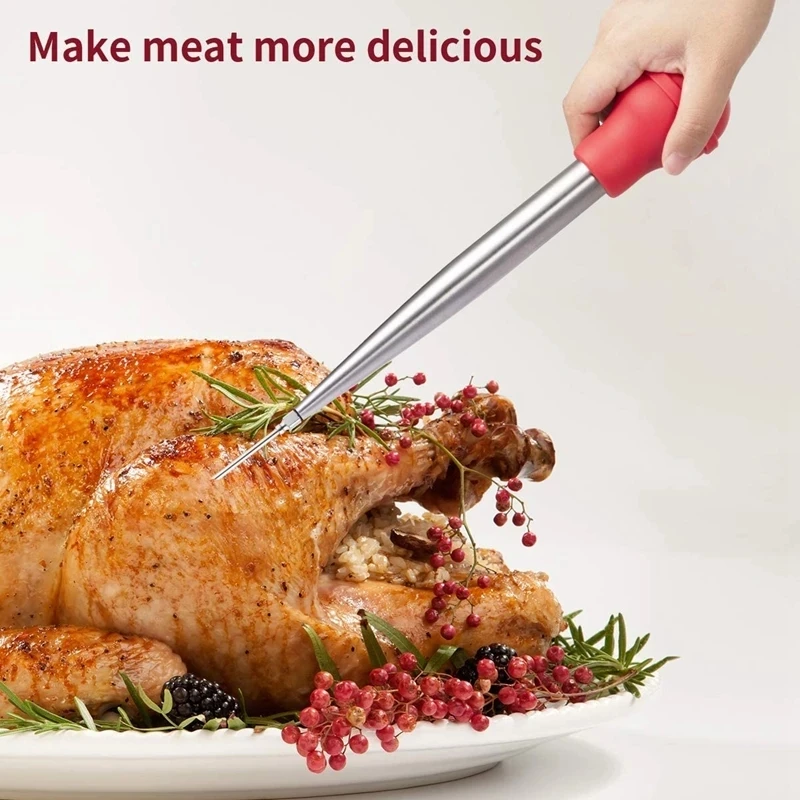 Bellemain Turkey Baster Set w/Timer and Lacer–includes Turkey