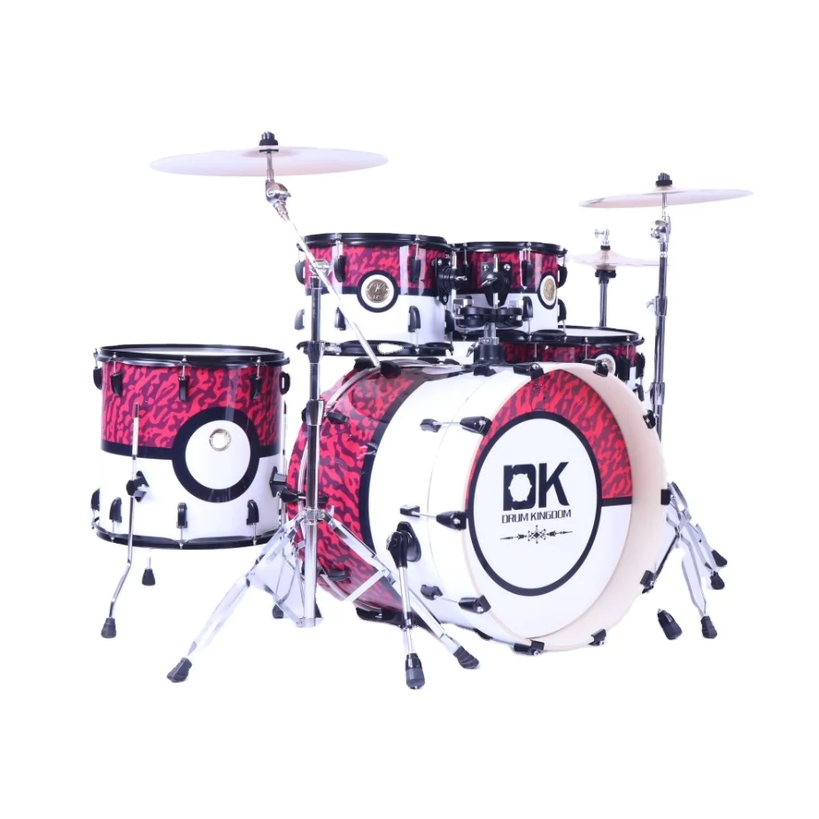 Musical Instruments PVC Cover Printing Color Percussion Acoustic Drum Kit