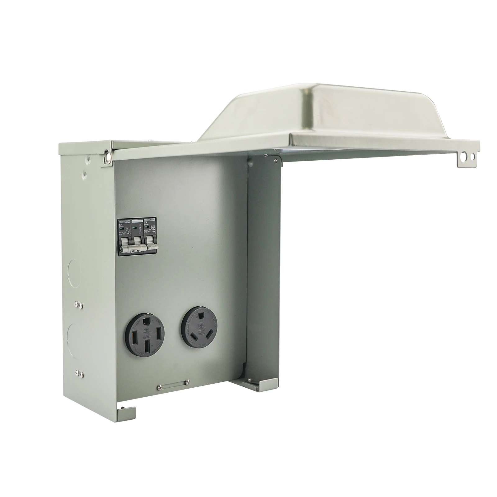 RV Electrical Outlet Panel - 20/30/50 Amp Weatherproof Power Box For Campers & Travel Trailers