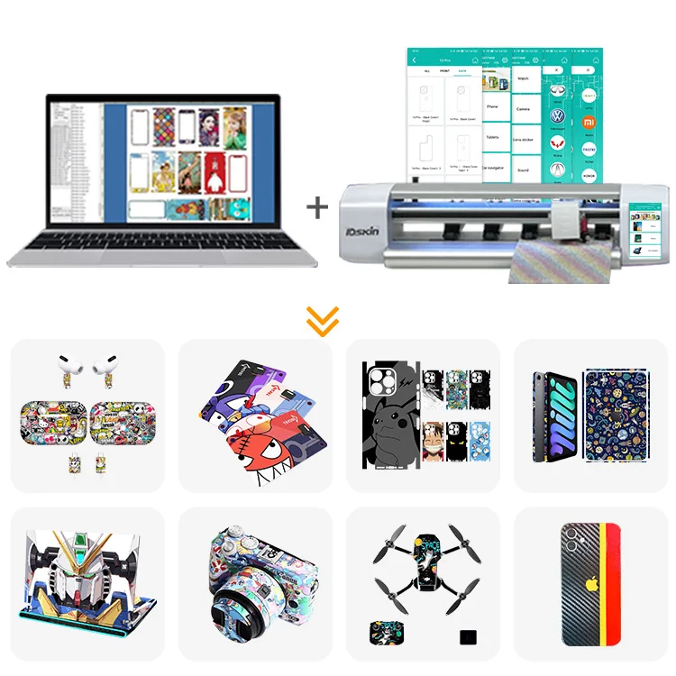 Daqin Free Update Custom Mobile Sticker Software Mobile Skin Protector Cutting Machine