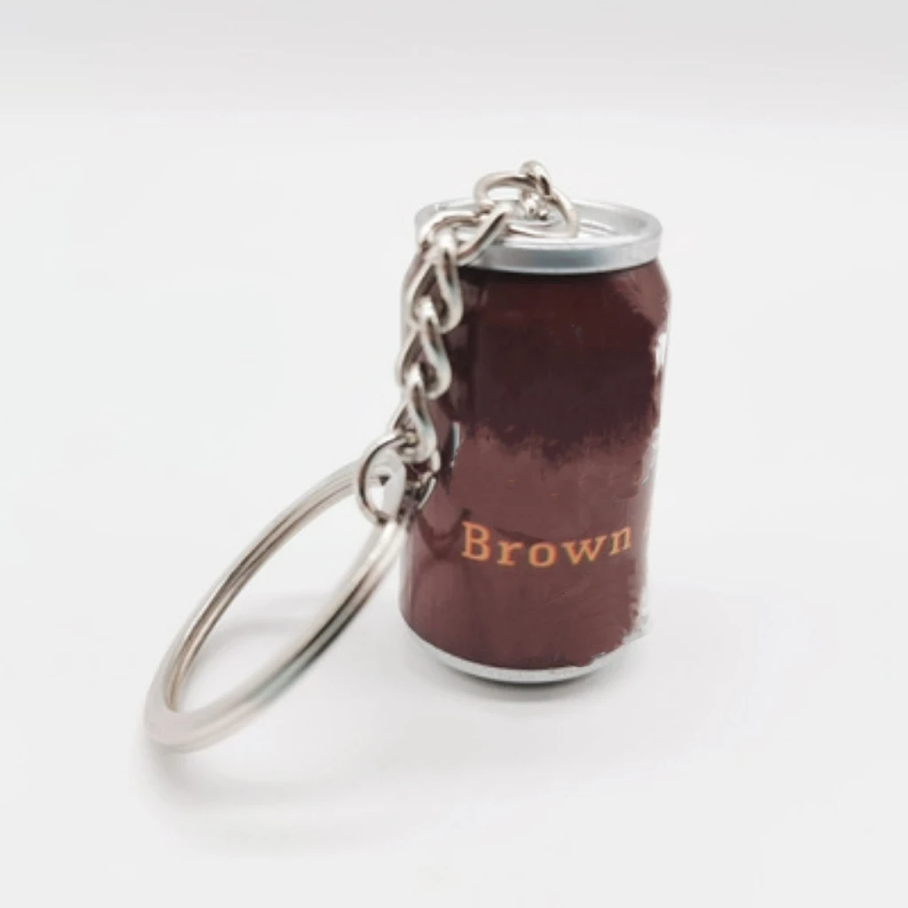 Z615 Simulation Canned Beer Keychain Boy Men Beer Can Keyring Trinket Couples Cool Beer Bottle Key Chain