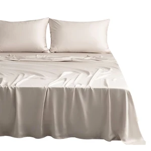 OEKO-TEX Certification Luxury Solid Color  Satin Duvet Cover Bedding Set 60S