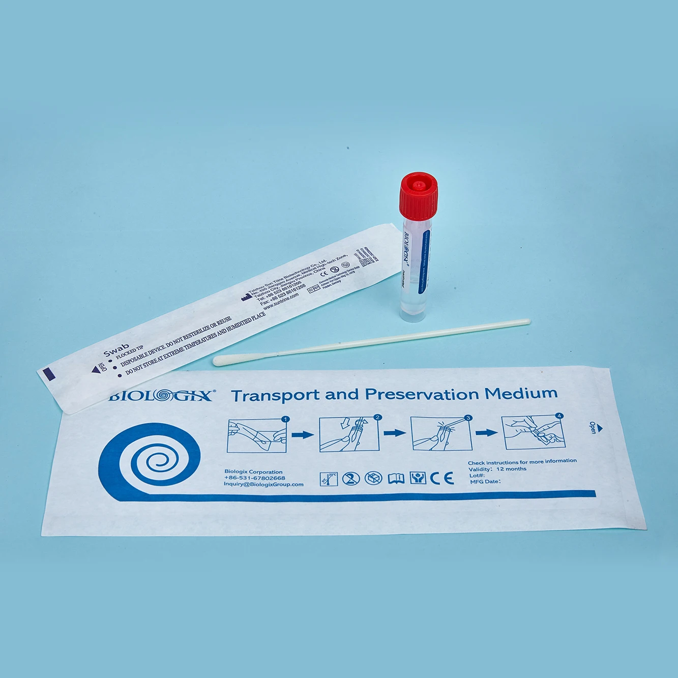 China Professional preservation Medium disposable  swab Collection virus Transportation medium