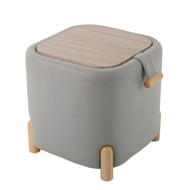 2025 Modern Style Living Room Colorful Ottoman Stool Square Storage Ottoman