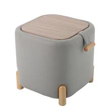 2025 Modern Style Living Room Colorful Ottoman Stool Square Storage Ottoman