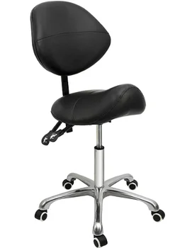 Antlu Salon Stool Equiment Furniture Adjustable Rolling Swivel Barber Saddle Seat Stool Chair Dental Saddle Chair