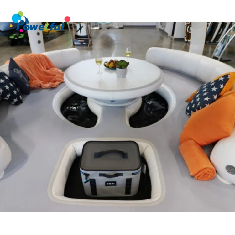 Water Floating Platforms Dock Inflatable Water Floating Island  With Tent